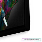 Quadro Decorativo Elefante Colorido 100x76 Cm | Com Moldura P